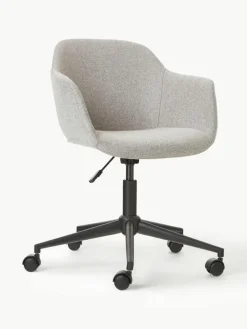 Gestoffeerde bureaustoel Fiji met smalle zitvlak^Westwing Collection Fashion