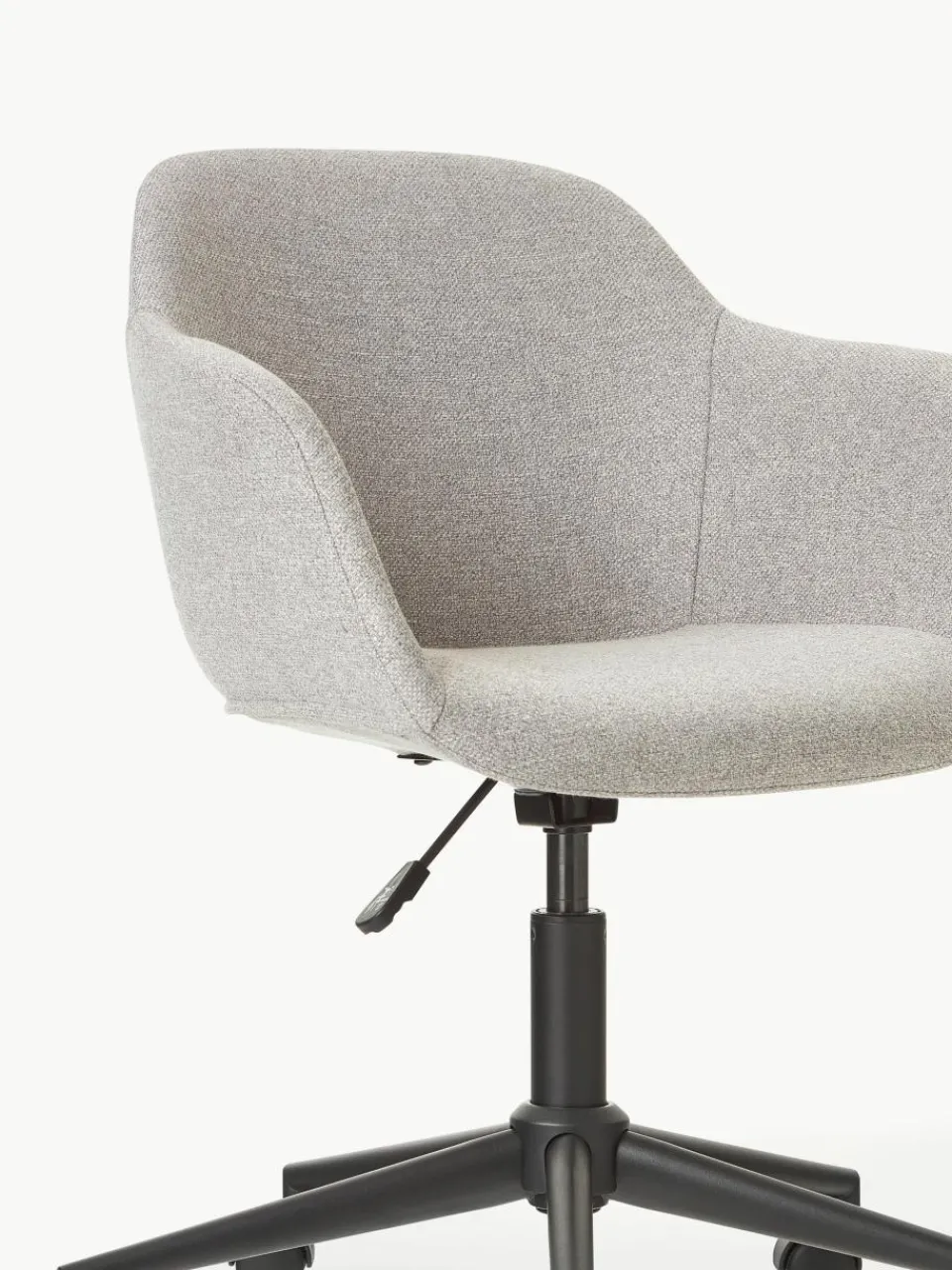 Gestoffeerde bureaustoel Fiji met smalle zitvlak^Westwing Collection Fashion