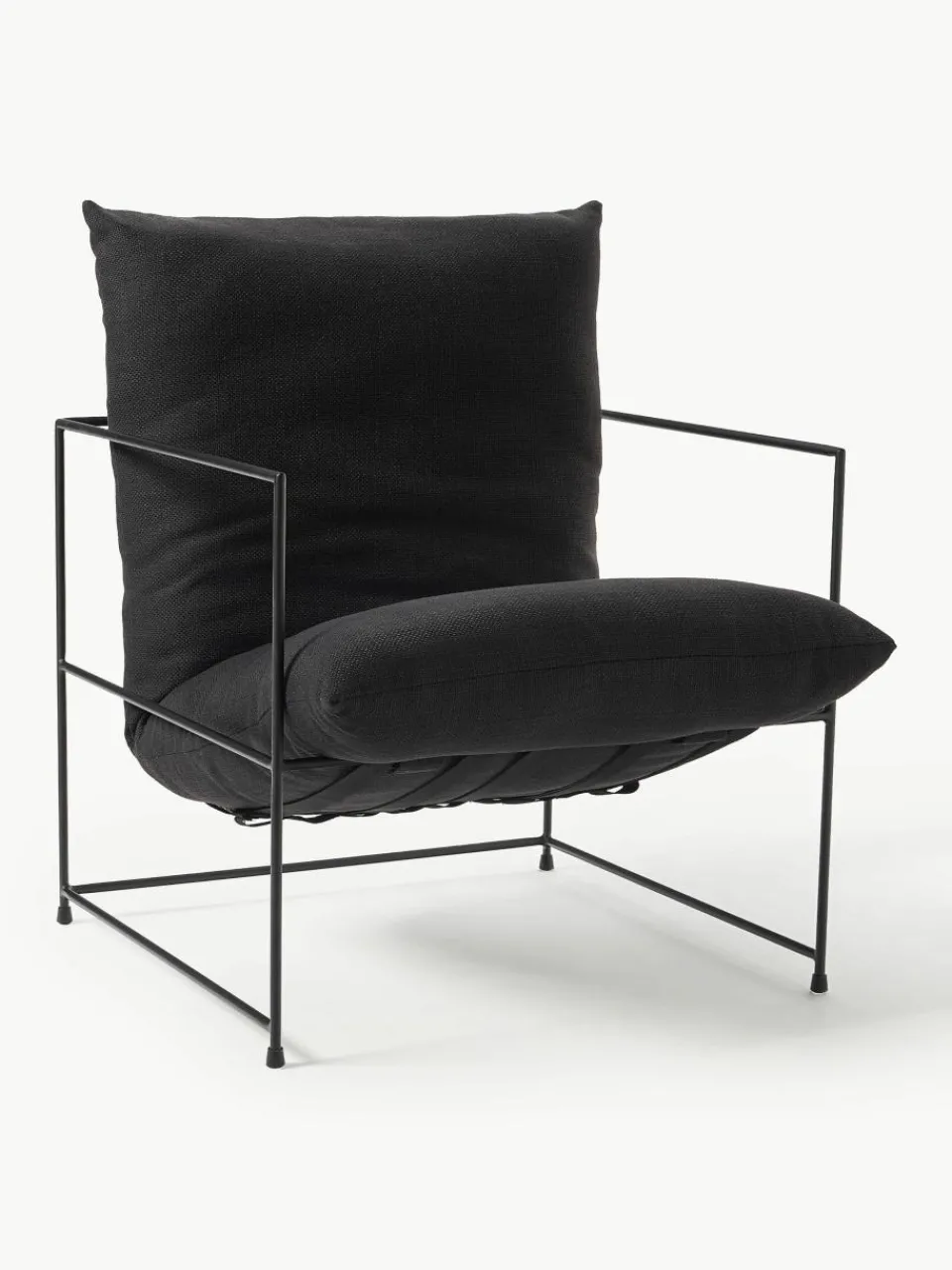 Gestoffeerde fauteuil Wayne^Westwing Collection Hot