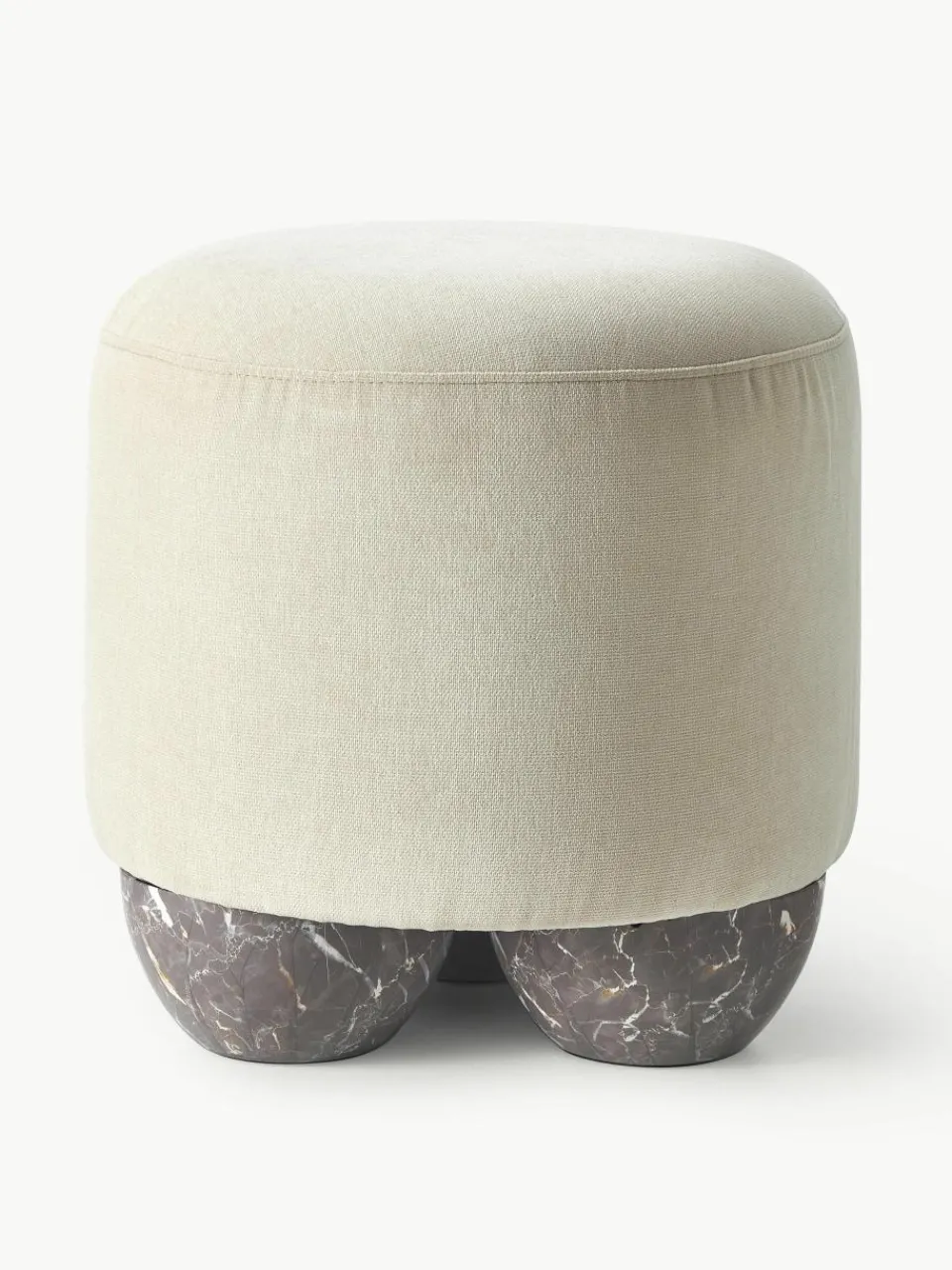 Gestoffeerde kruk Lino^Westwing Collection New