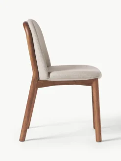 Gestoffeerde stoel Julie van essenhout^Westwing Collection Clearance