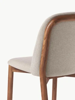 Gestoffeerde stoel Julie van essenhout^Westwing Collection Clearance