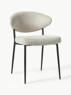 Gestoffeerde stoelen Adele, 2 stuks^Westwing Collection Fashion