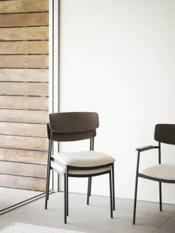Gestoffeerde stoelen Maymont van eikenhout, 2 stuks^Rowico Fashion