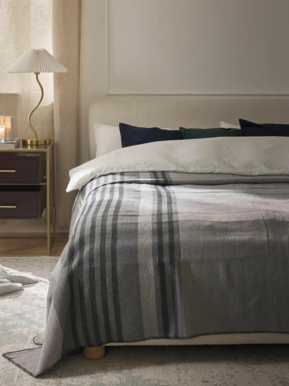 Gestreept wollen plaid Ivory^Westwing Collection Hot