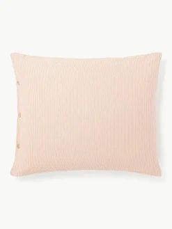 Gestreepte flanellen kussenhoes Belinda^Westwing Collection New