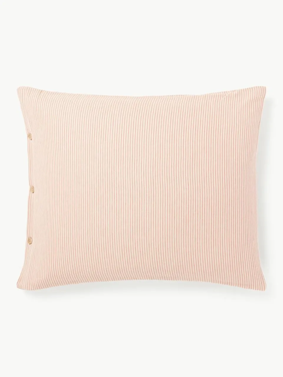 Gestreepte flanellen kussenhoes Belinda^Westwing Collection New