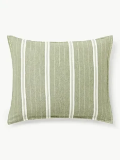 Gestreepte flanellen kussenhoes Belinda^Westwing Collection New