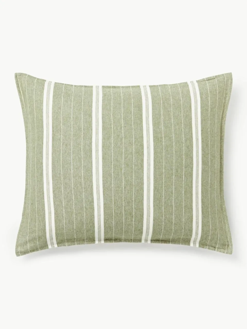 Gestreepte flanellen kussenhoes Belinda^Westwing Collection New