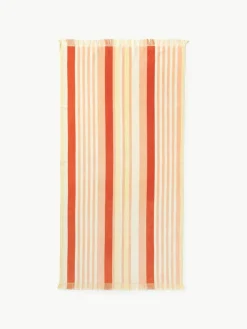 Gestreepte strandlaken Miri met franjes^Westwing Collection Clearance