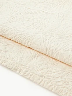 Gestructureerde katoenen bedsprei Panra^Westwing Collection Fashion