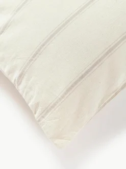 Gewassen katoenen kussenhoes Caspian met strepen^Westwing Collection Hot