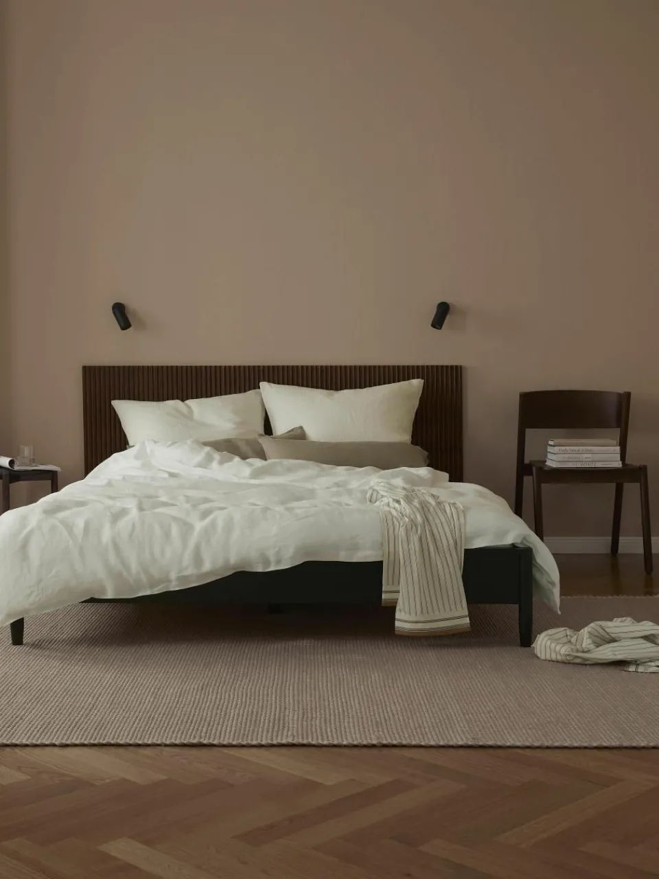 Gewassen linnen dekbedovertrek Airy^Westwing Collection Fashion