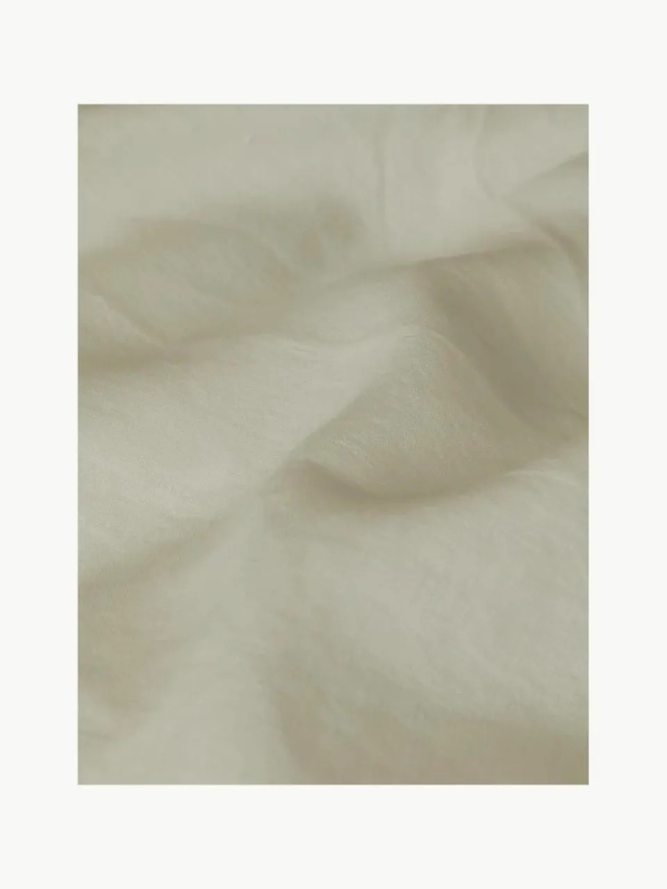 Gewassen linnen dekbedovertrek Airy^Westwing Collection Fashion