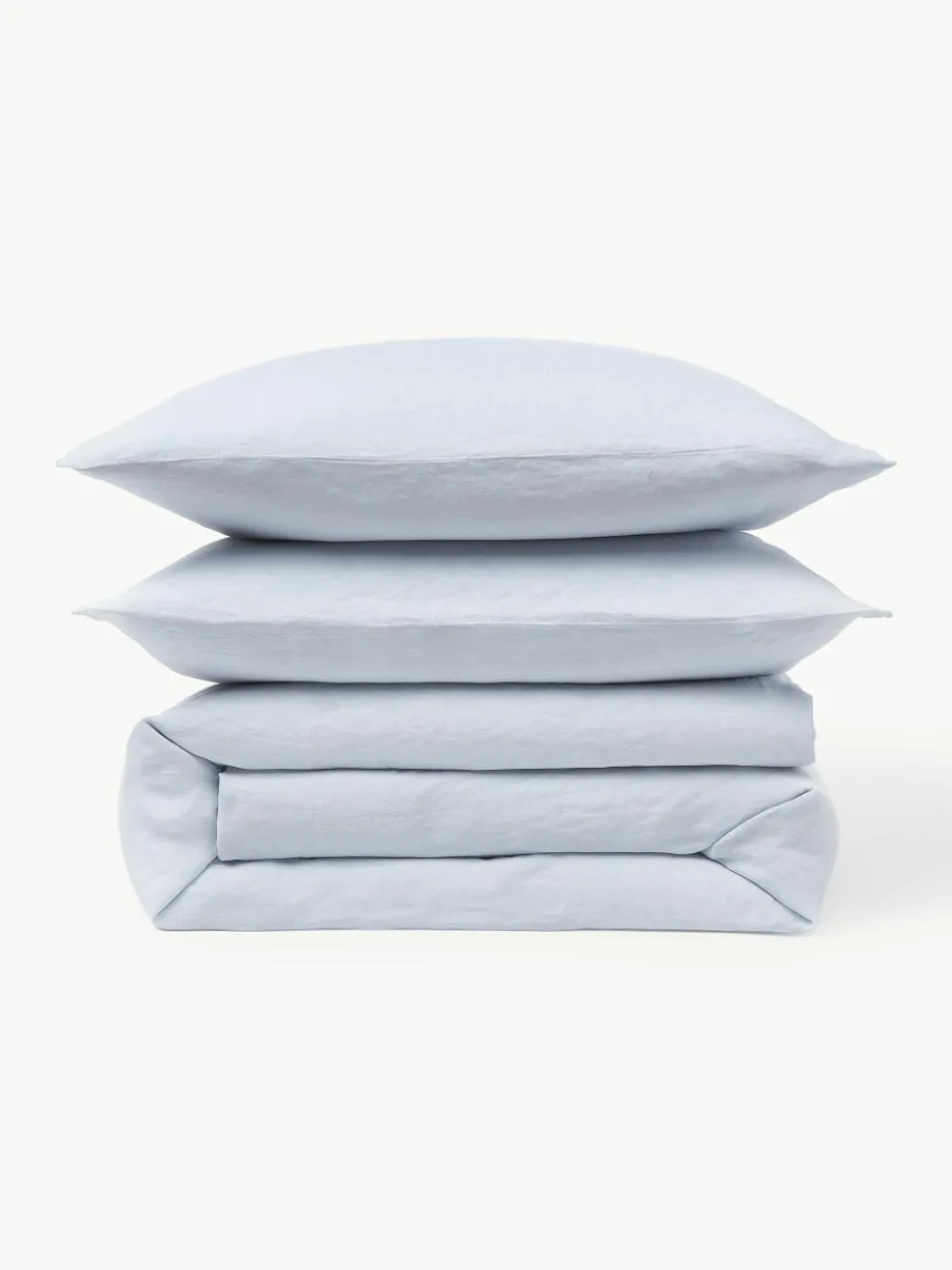 Gewassen linnen dekbedovertrek Airy^Westwing Collection Hot