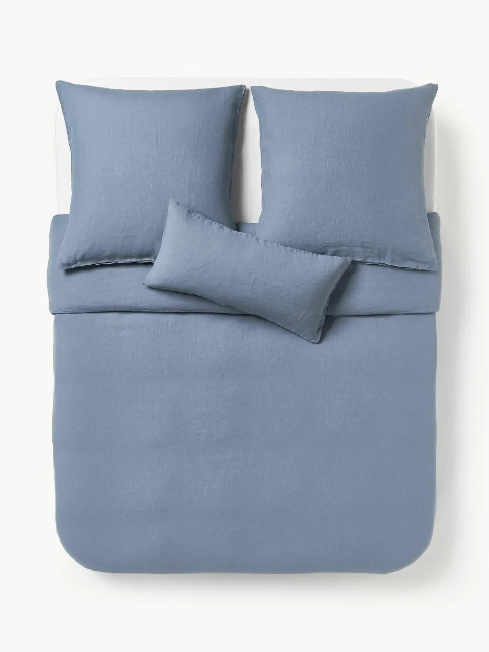 Gewassen linnen dekbedovertrek Airy^Westwing Collection Best