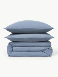 Gewassen linnen dekbedovertrek Airy^Westwing Collection Best