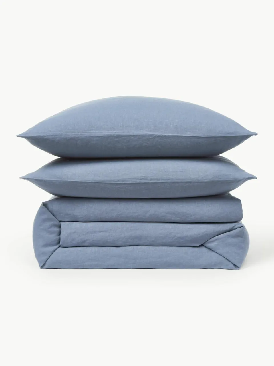 Gewassen linnen dekbedovertrek Airy^Westwing Collection Best