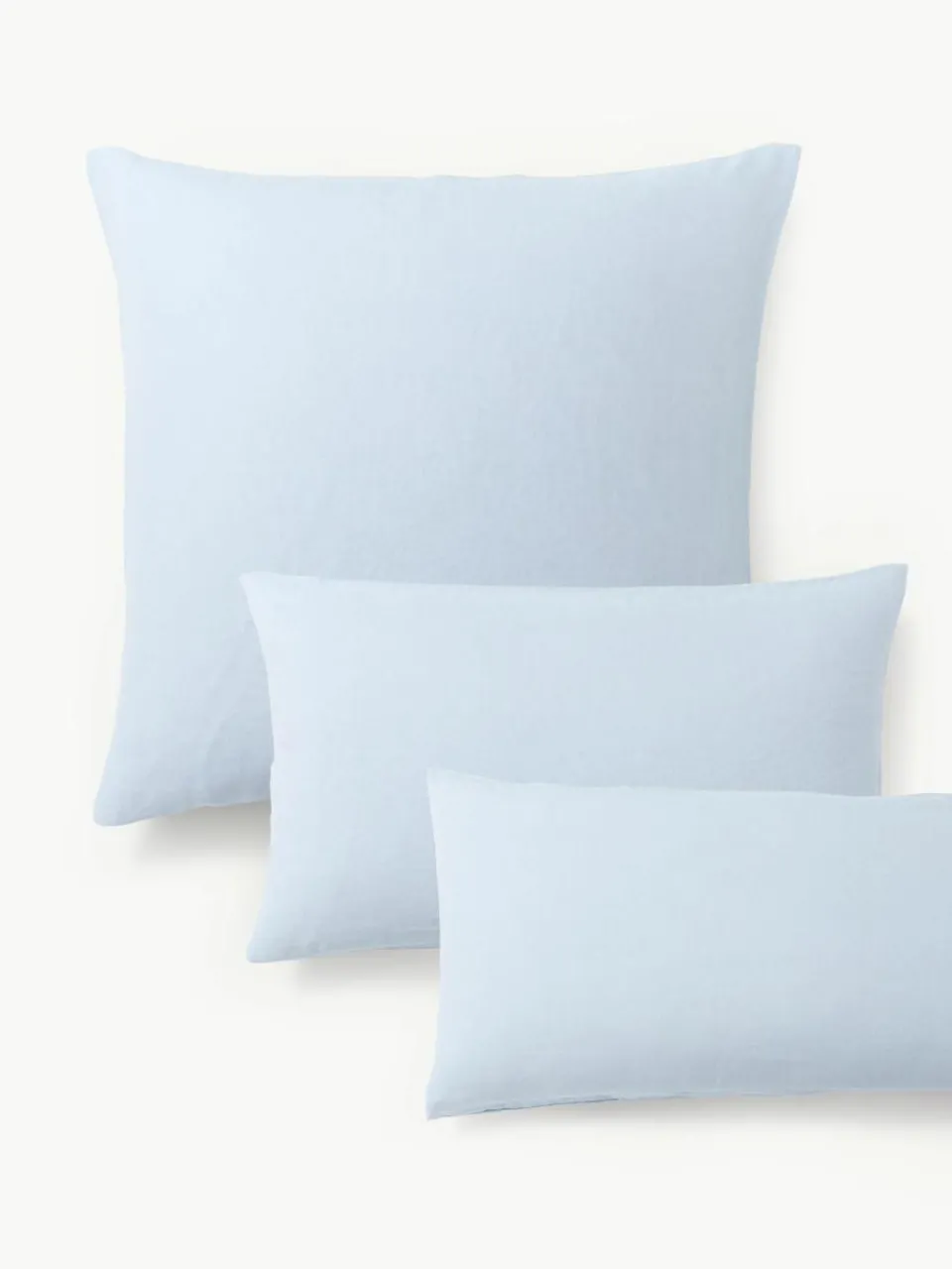Gewassen linnen kussenhoes Airy^Westwing Collection Sale