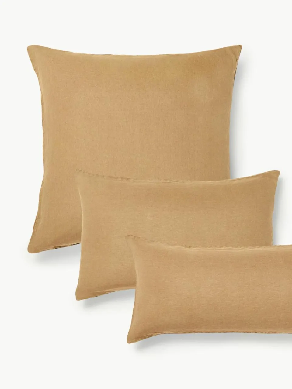 Gewassen linnen kussenhoes Airy^Westwing Collection Hot