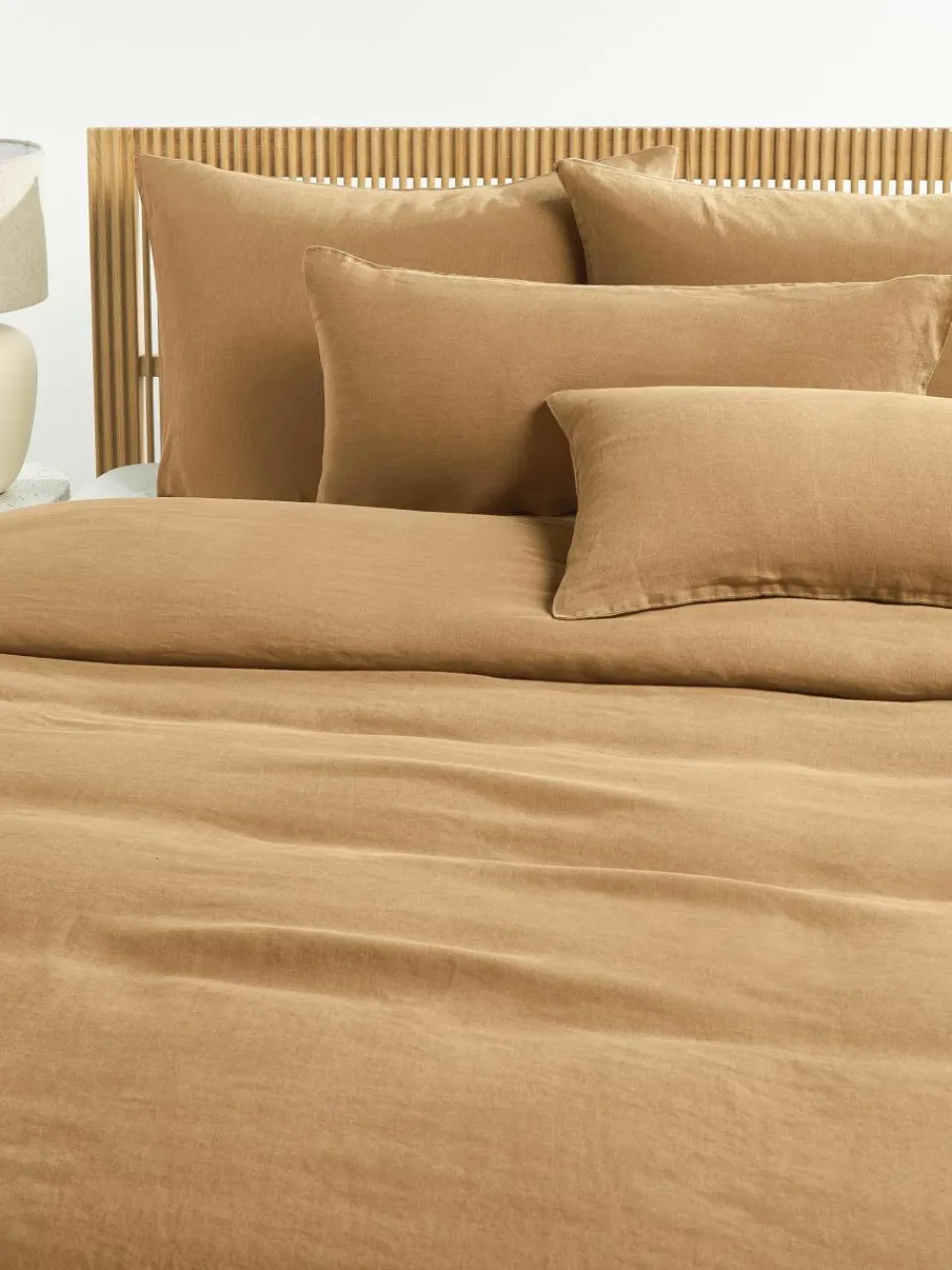 Gewassen linnen kussenhoes Airy^Westwing Collection Hot