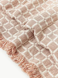 Gewassen mousseline bedsprei Ronia met franjes^Westwing Collection Sale