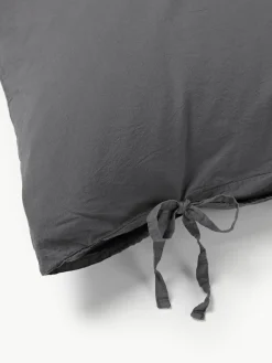 Gewassen perkal katoenen dekbedovertrek Leonie^Westwing Collection New
