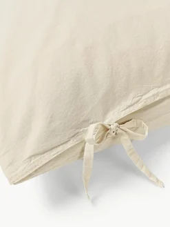 Gewassen perkal katoenen dekbedovertrek Leonie^Westwing Collection Clearance