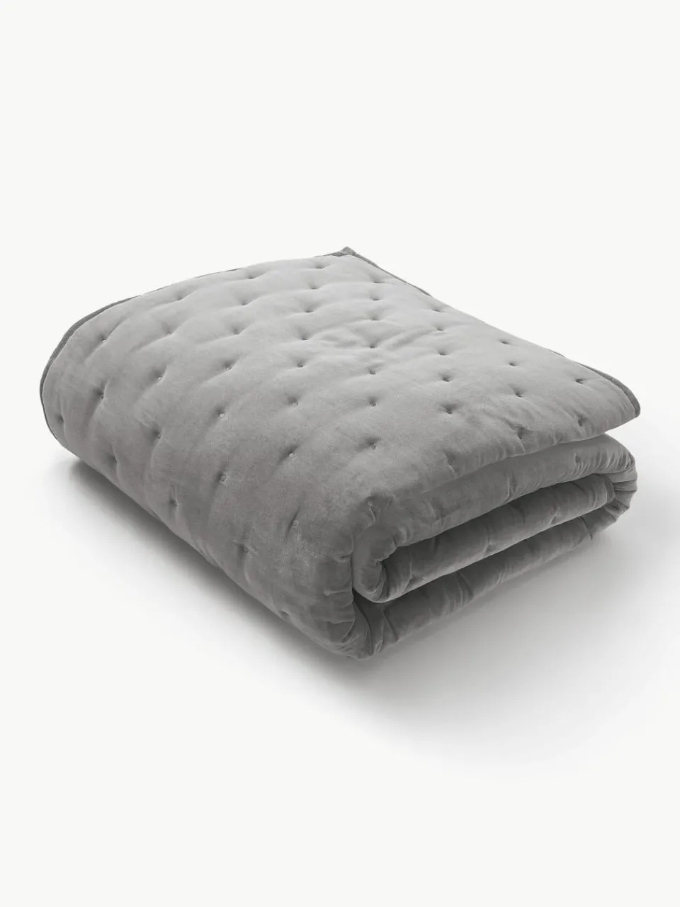Gewatteerde bedsprei Cheryl van fluweel^Westwing Collection Online