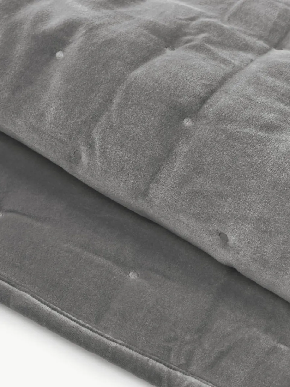 Gewatteerde bedsprei Cheryl van fluweel^Westwing Collection Online