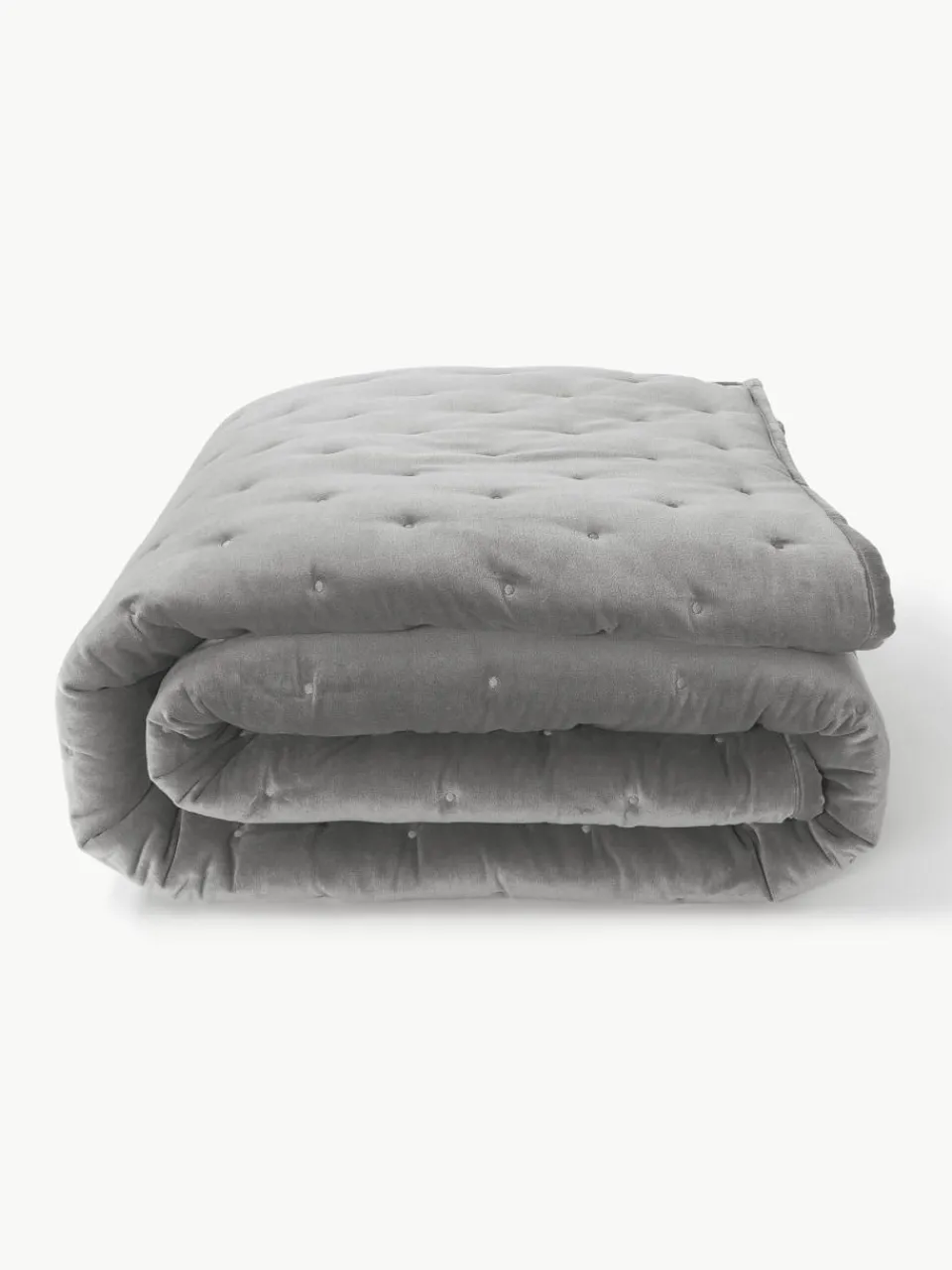 Gewatteerde bedsprei Cheryl van fluweel^Westwing Collection Online