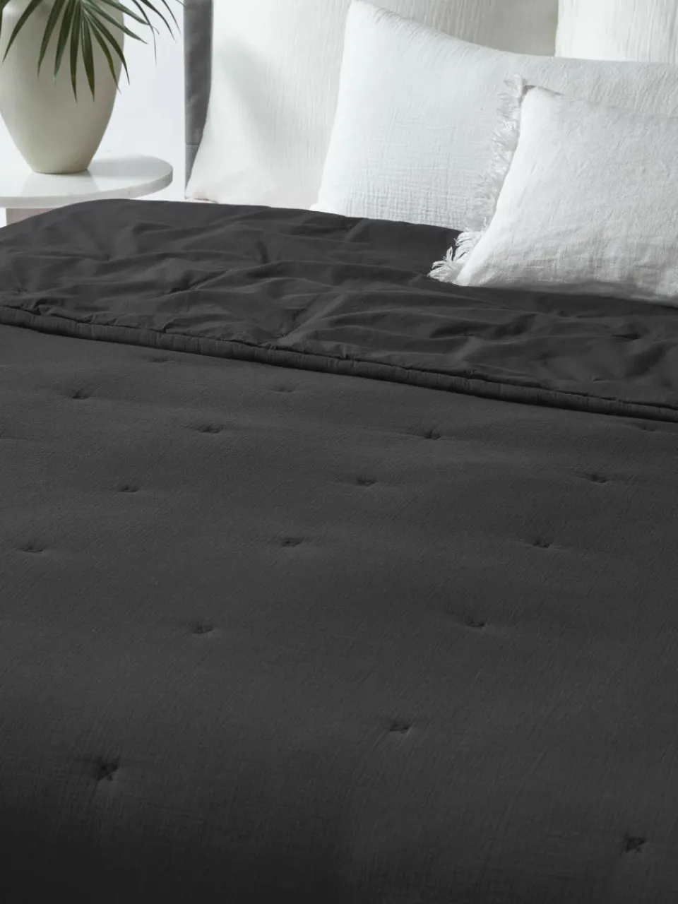 Gewatteerde bedsprei Lenore van katoen^Westwing Collection Best