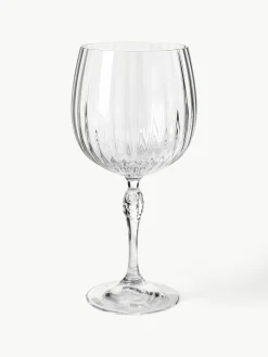 Gin glazen America's Cocktail met groefstructuur, 4 stuks^Westwing Best