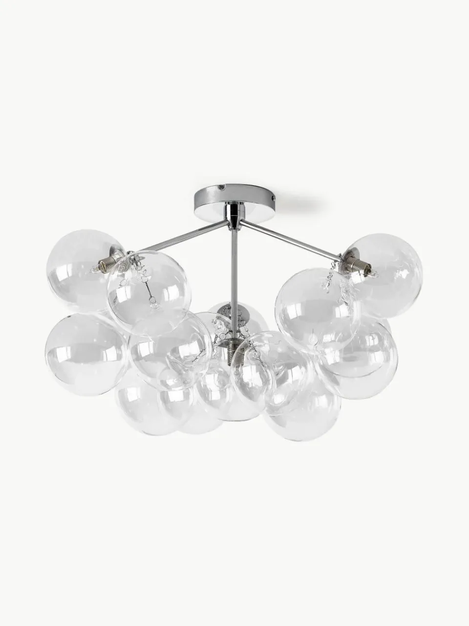 Glazen bollen plafondlamp Bubbles^Westwing Collection Sale