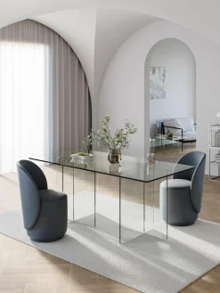 Glazen eettafel Anouk, 180 x 90 cm^Westwing Collection New