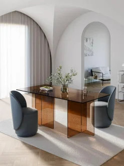 Glazen eettafel Anouk, 180 x 90 cm^Westwing Collection Clearance