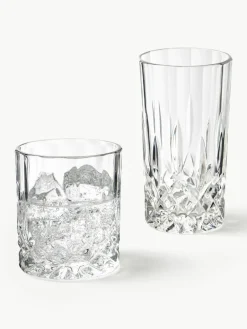 Glazen George met kristalreliëf, set van 8^Westwing Collection Clearance