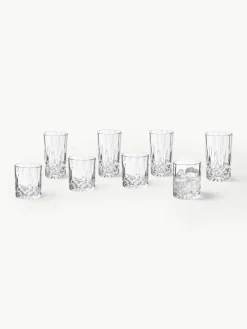 Glazen George met kristalreliëf, set van 8^Westwing Collection Clearance