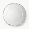 Glazen onderbord Perloa met randversiering^Cote Table New