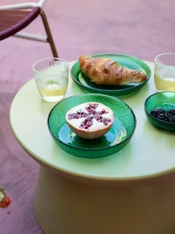 Glazen ontbijtborden The Emeralds, set van 2^HKLIVING Fashion