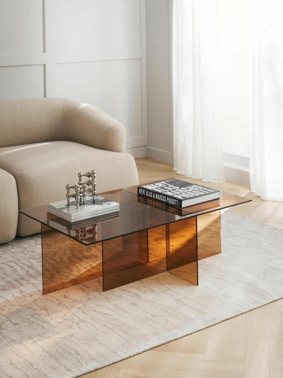 Glazen salontafel Anouk^Westwing Collection Online