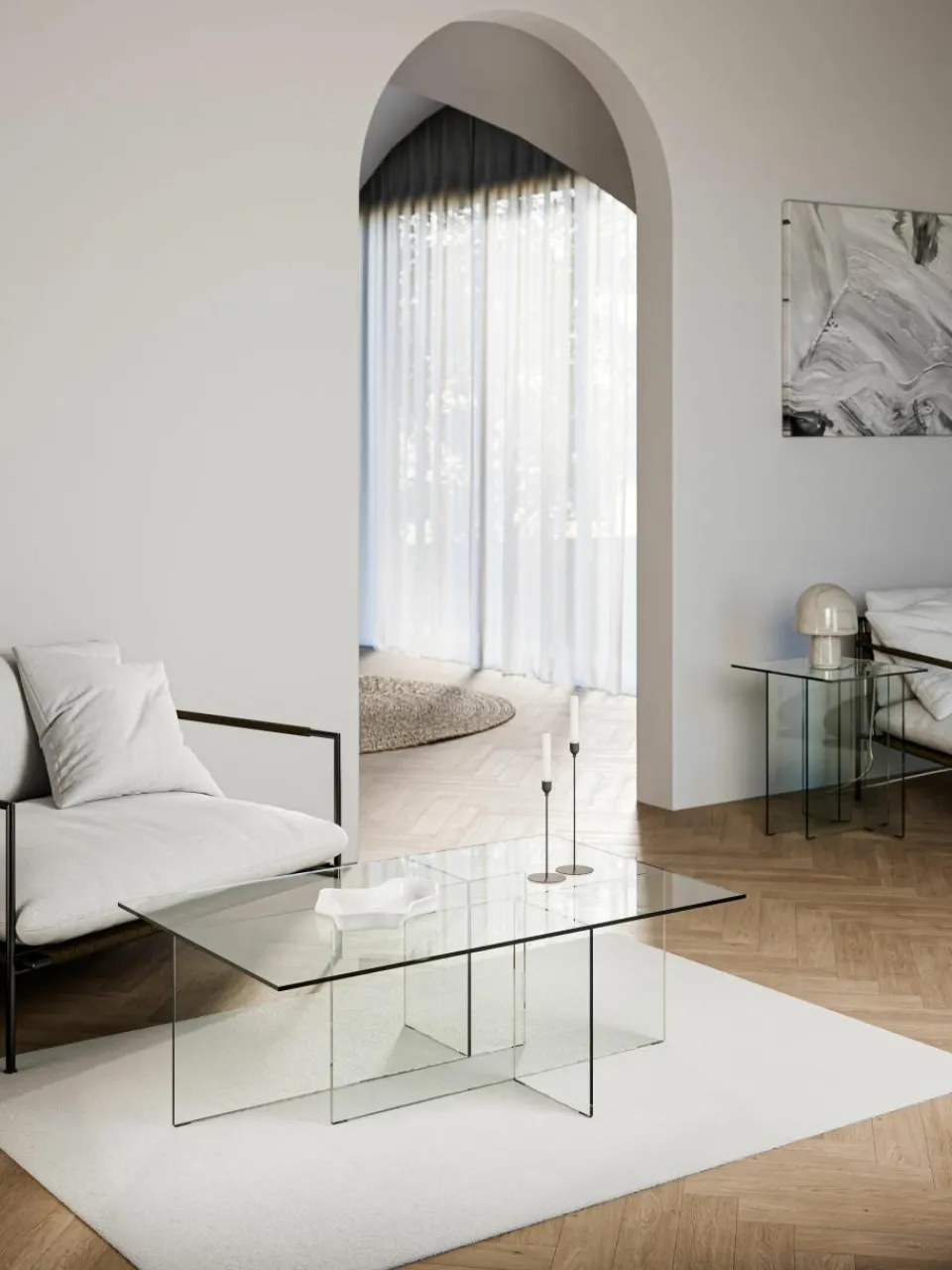 Glazen salontafel Anouk^Westwing Collection Best