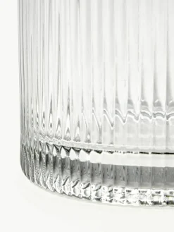 Glazen vaas Lija met geribbeld oppervlak, H 30 cm^Westwing Collection Best