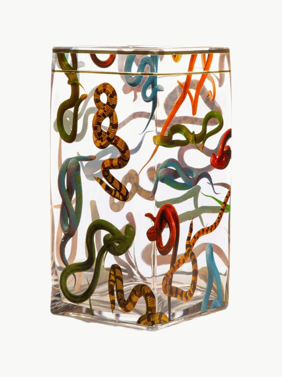 Glazen vaas Snakes, H 30 cm^SELETTI Best