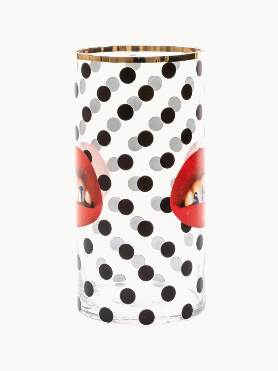 Glazen vaas Toiletpaper, H 30 cm^SELETTI Online