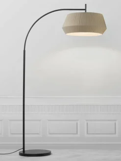 Grote booglamp Dicte van geplooide stof^Westwing Discount