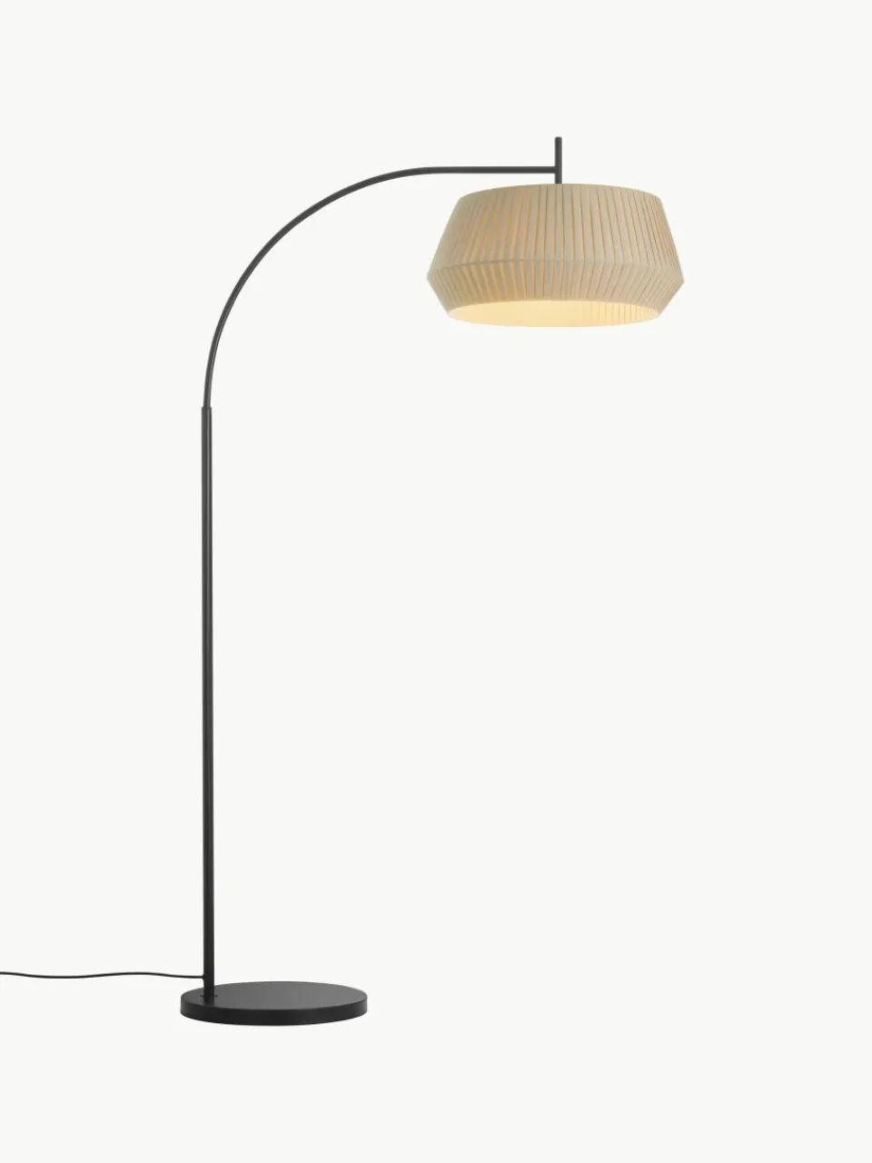 Grote booglamp Dicte van geplooide stof^Westwing Discount