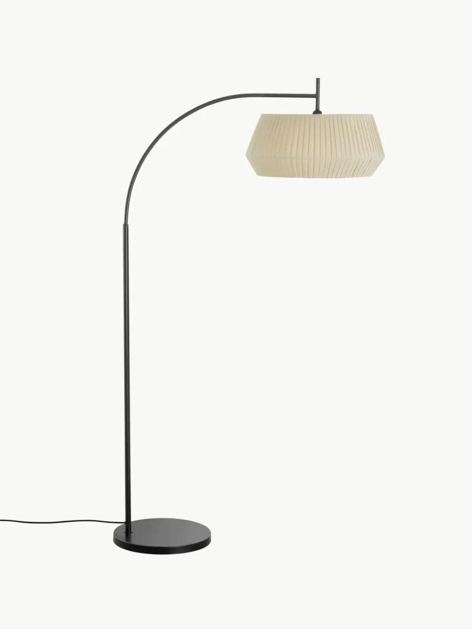 Grote booglamp Dicte van geplooide stof^Westwing Discount