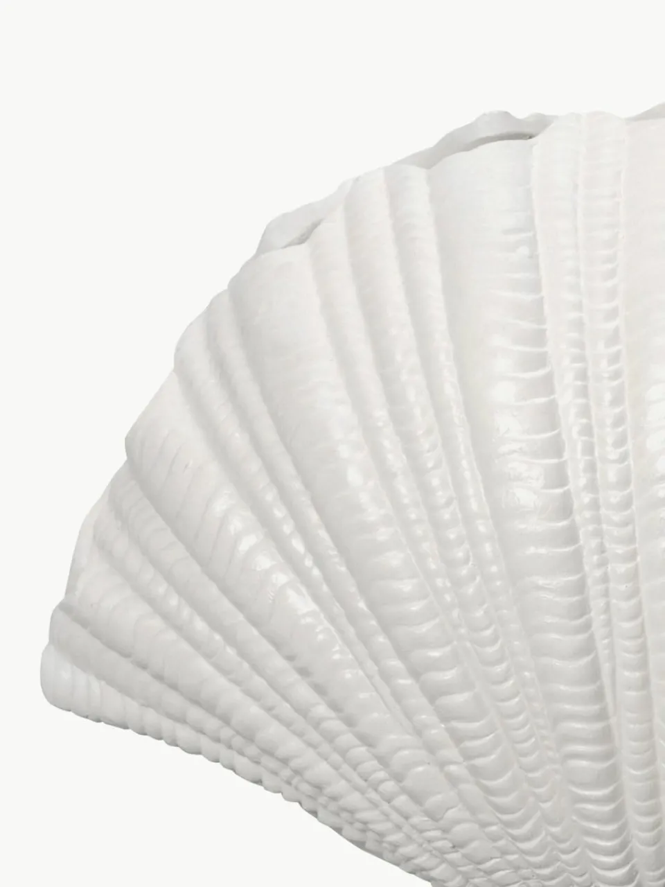 Grote design vaas Shell in schelp vorm, H 21 cm^Byon Best