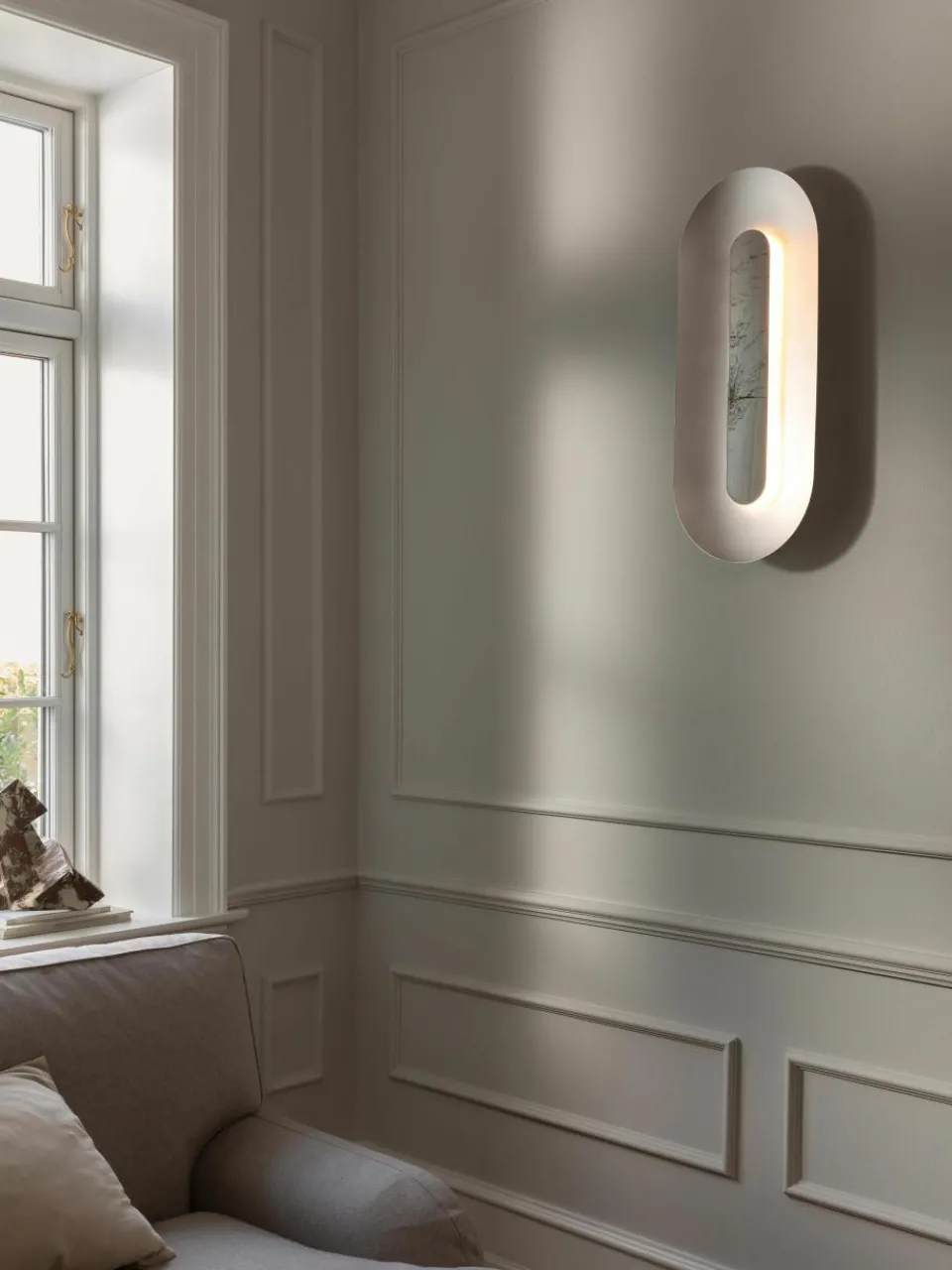 Grote dimbare LED wandlamp Sasi^Nuura Clearance